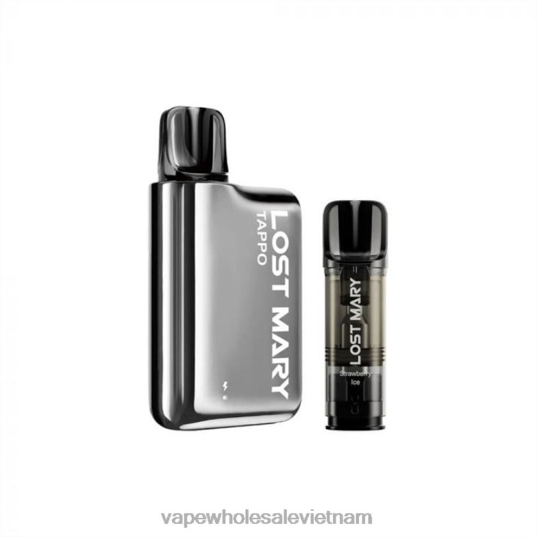vape vietnam hanoi 0PPFD438 bạc không gỉ x đá dâu LOST MARY Tappo bộ vape pod