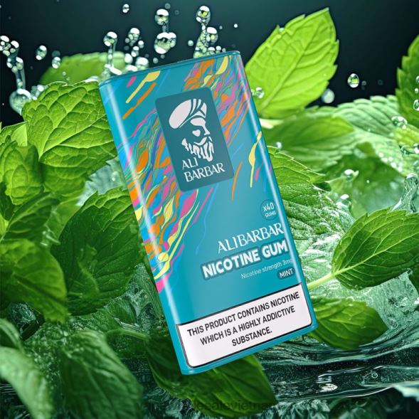 Thuốc Lá Điện Tử Tinh Dầu 2R46F83 Alibarbar kẹo cao su nicotin cây bạc hà