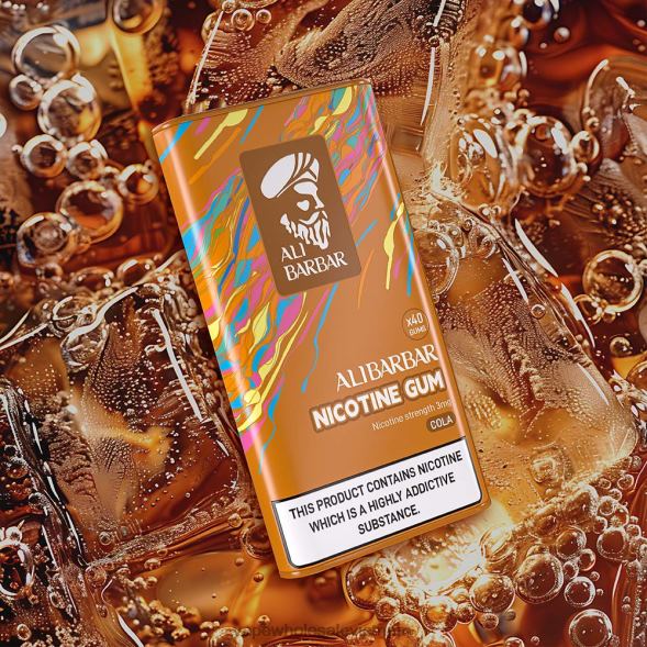 Vietnam Vape Store 2R46F80 Alibarbar kẹo cao su nicotin quả táo