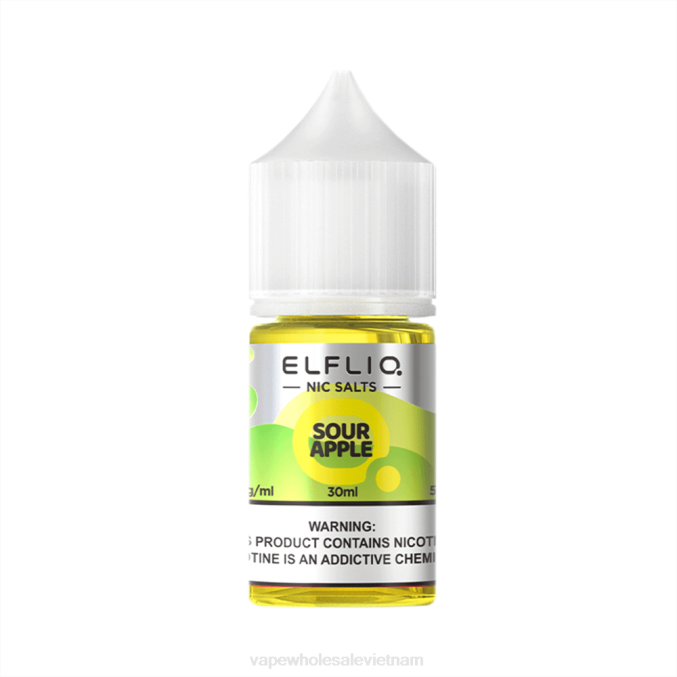 ELFBAR ELFLIQ Nic muối 30ml quả táo chua DV0B28 Vape Vietnam Hanoi