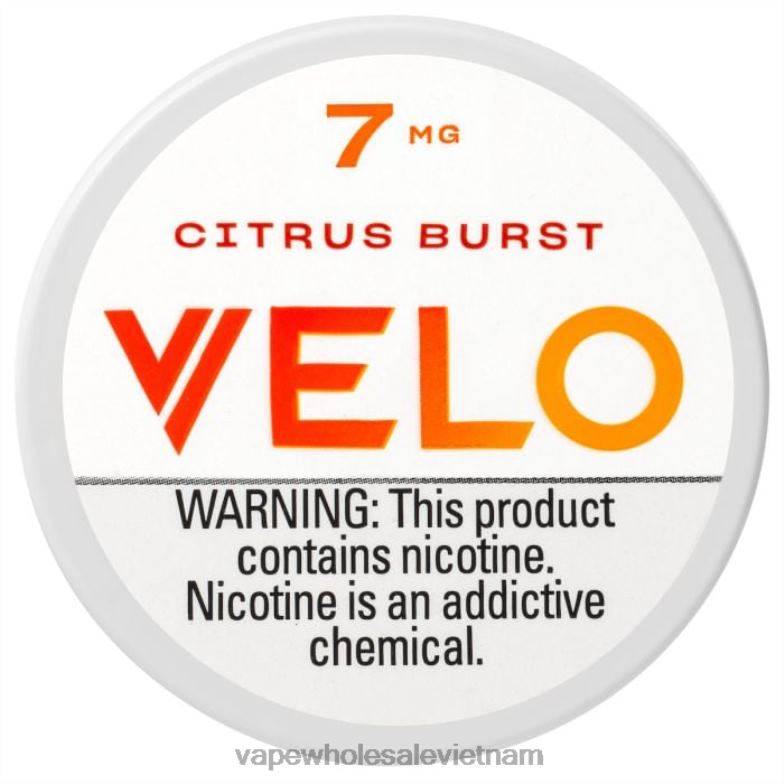thuốc la điện tử pod 0PPFD44 cam quýt bùng nổ VELO túi nicotin 7mg