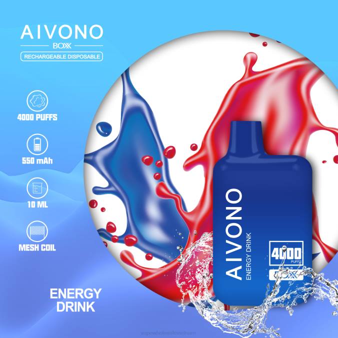Vape Wholesale Vietnam HH6V225 Aivono AIM BOXX 4000 nước tăng lực