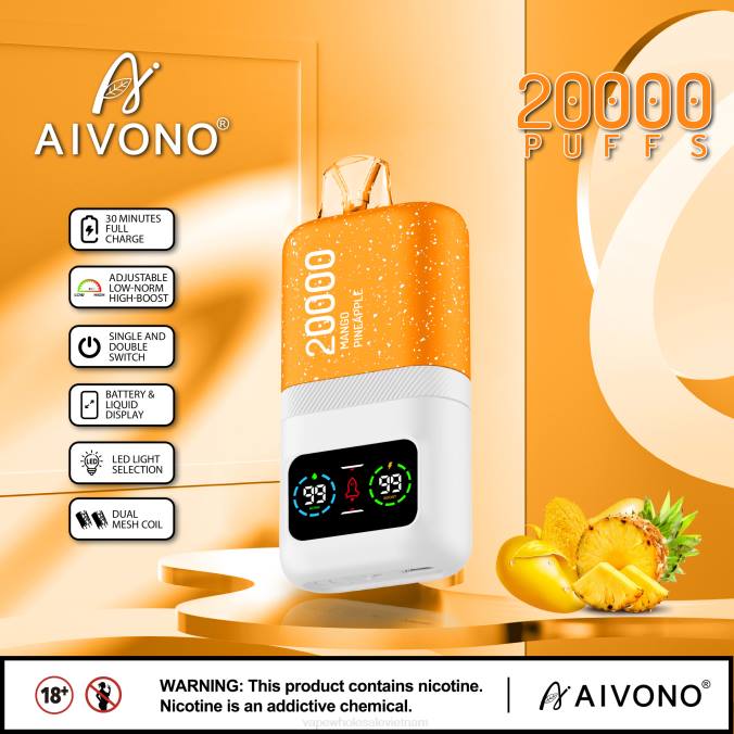 Vape Vietnam Price HH6V77 Aivono AIM magic 20000 xoài dứa