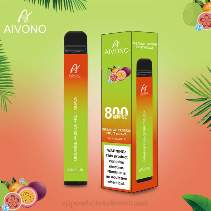Vietnamese Vape HH6V189 Aivono AIM PLUS 800 cam chanh dây ổi