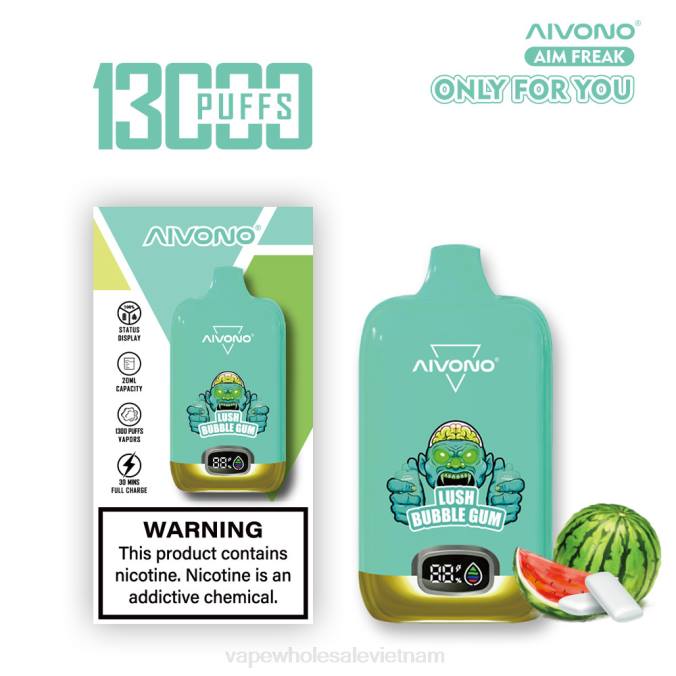 Vape Vietnam Price HH6V247 Aivono AIM FREAK 13000 kẹo cao su bong bóng tươi tốt