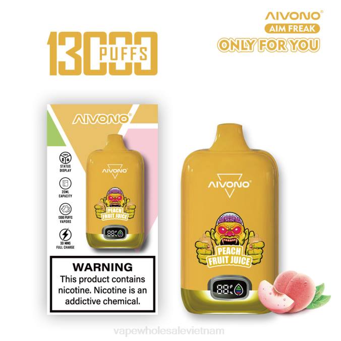Vape Wholesale Vietnam HH6V245 Aivono AIM FREAK 13000 nước ép đào