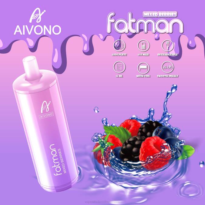 Vape Vietnam Price HH6V27 Aivono FATMAN 6800 quả hỗn hợp