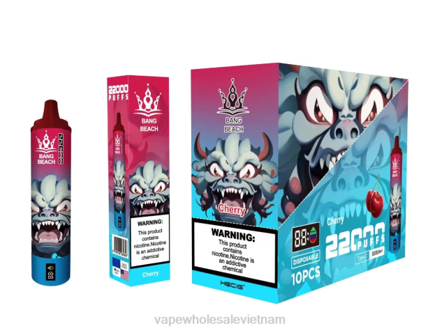 Bang Beach Màn hình thông minh 22000 hơi thở anh đào Z048817 Vape Vietnam Price