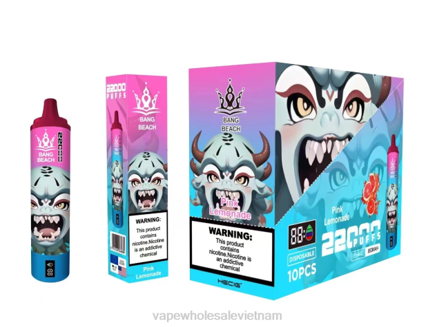 Bang Beach Màn hình thông minh 22000 hơi thở nước chanh hồng Z048815 Vape Wholesale Vietnam