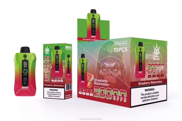 Bang Beach Vape màn hình thông minh 20000 nhát dưa hấu dâu Z04883 Thuốc Lá Điện Tử Tinh Dầu