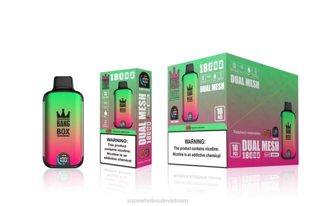 Bang Box 18000 hơi thở dưa hấu mâm xôi Z048897 Vietnamese Vape