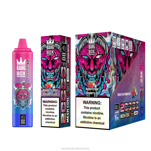 Bang Box 20000 đá mâm xôi chua việt quất Z048855 Vietnam Vape Store