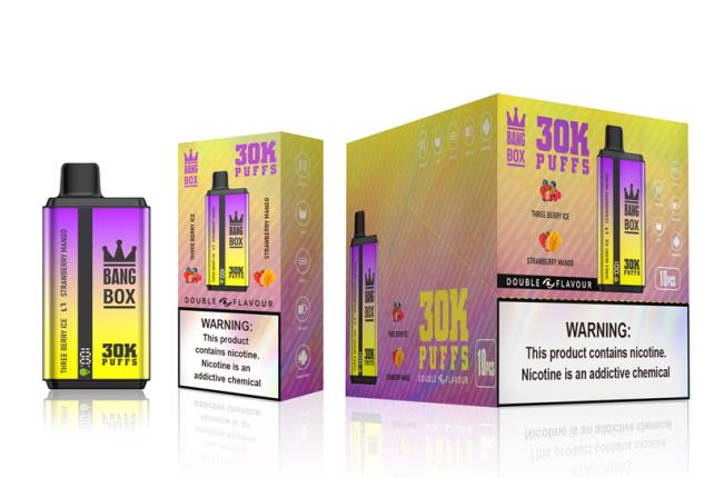 Bang Box 30000 hơi hương vị kép ba quả dâu & xoài dâu Z048867 Vietnamese Vape