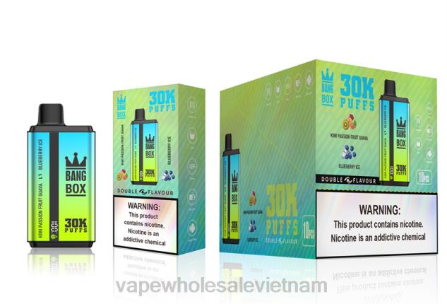 Bang Box 30000 hơi hương vị kép kiwi chanh dây ổi việt quất đá Z048865 Vape Vietnam Price