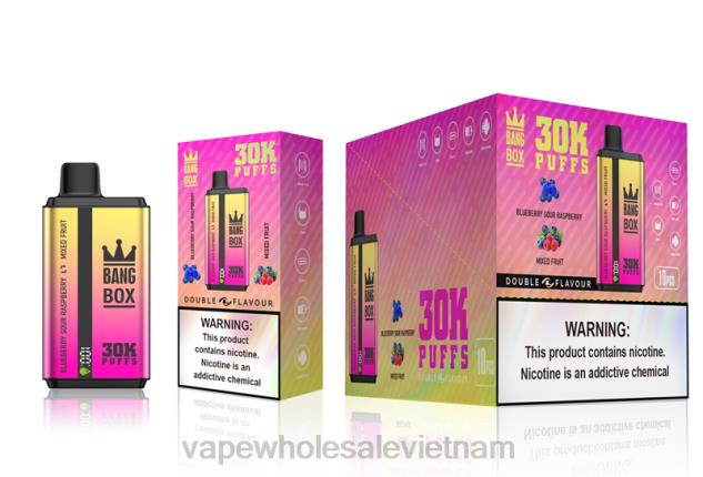 Bang Box 30000 hơi hương vị kép việt quất chua mâm xôi & hoa quả trộn Z048866 Vape Vietnam Hanoi