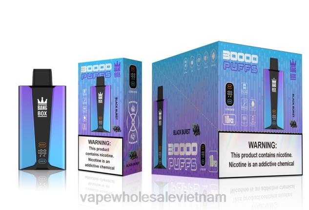 Bang Box Màn hình thông minh 30000 hơi thở vụ nổ đen Z048877 Vietnamese Vape