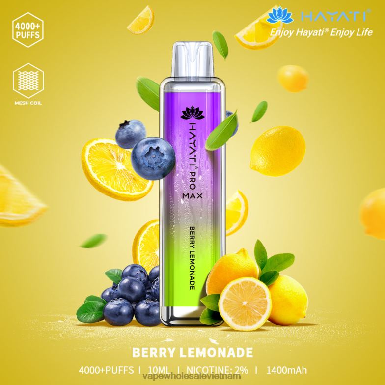 vape wholesale vietnam 0PPFD145 nước chanh mọng Hayati Pro Max 4000
