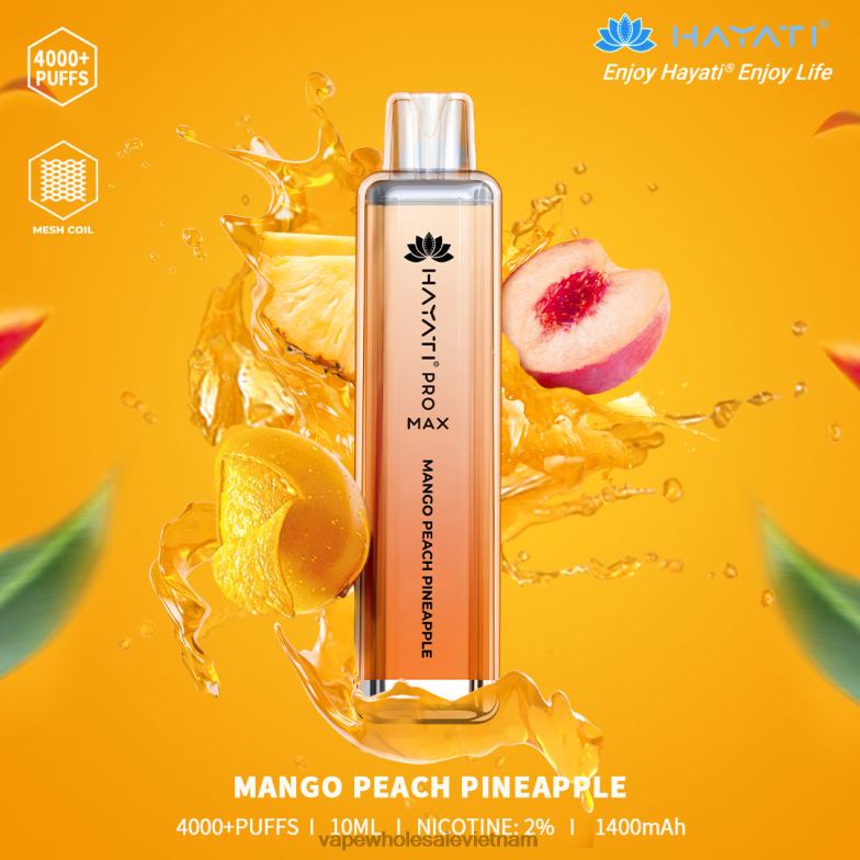 vape wholesale vietnam 0PPFD165 xoài đào dứa Hayati Pro Max 4000