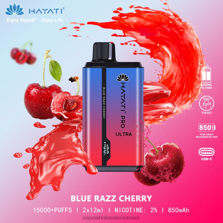 anh đào razz màu xanh
