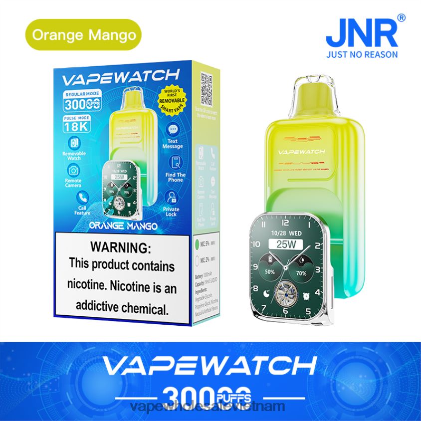 JNR đồng hồ vape P6DLZ62 xoài cam thuốc lá điện tử xlim