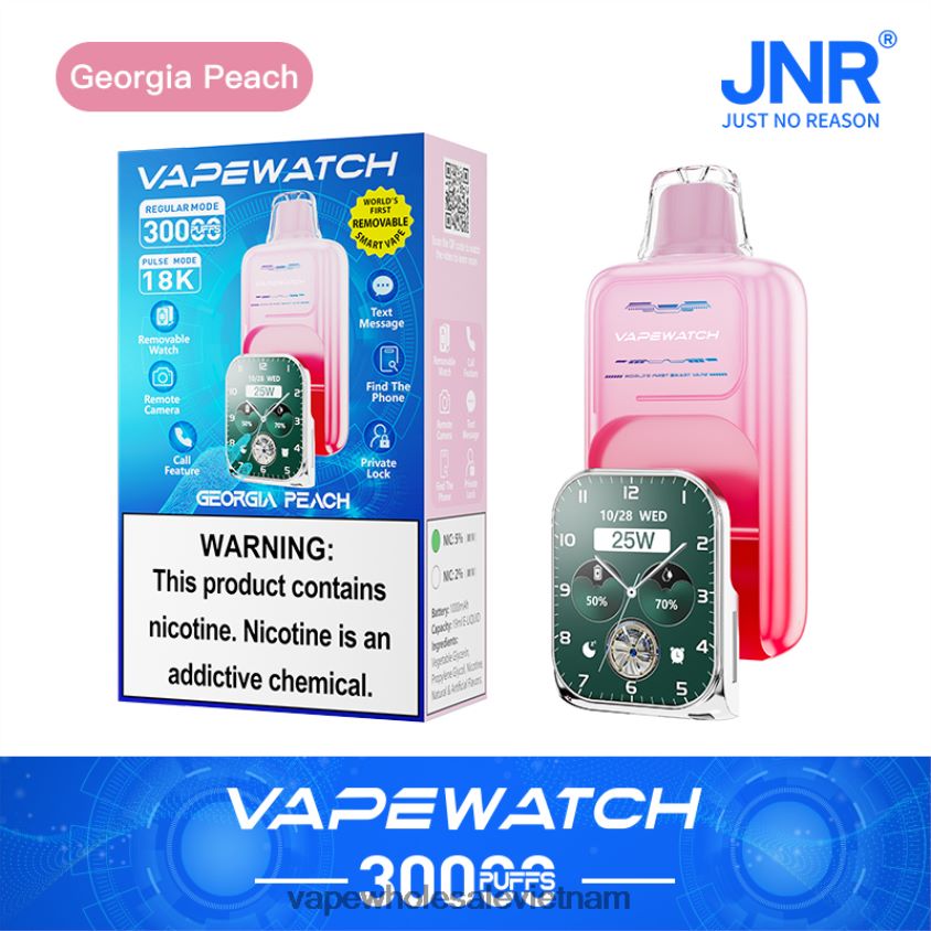 JNR đồng hồ vape P6DLZ63 đào Georgia thuốc lá điện tử tinh dầu