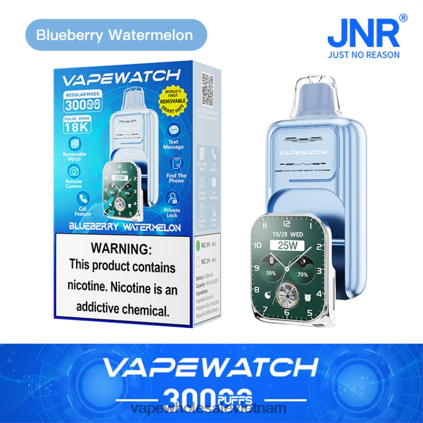 JNR đồng hồ vape P6DLZ64 dưa hấu việt quất thuốc la điện tử pod