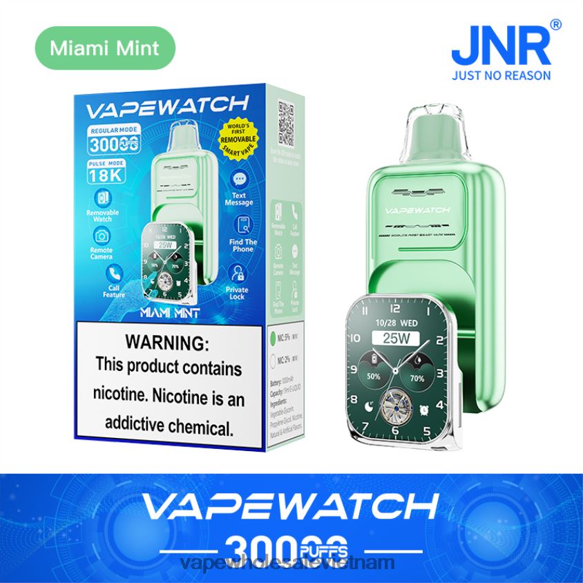 JNR đồng hồ vape P6DLZ68 bạc hà miami vape vietnam hanoi