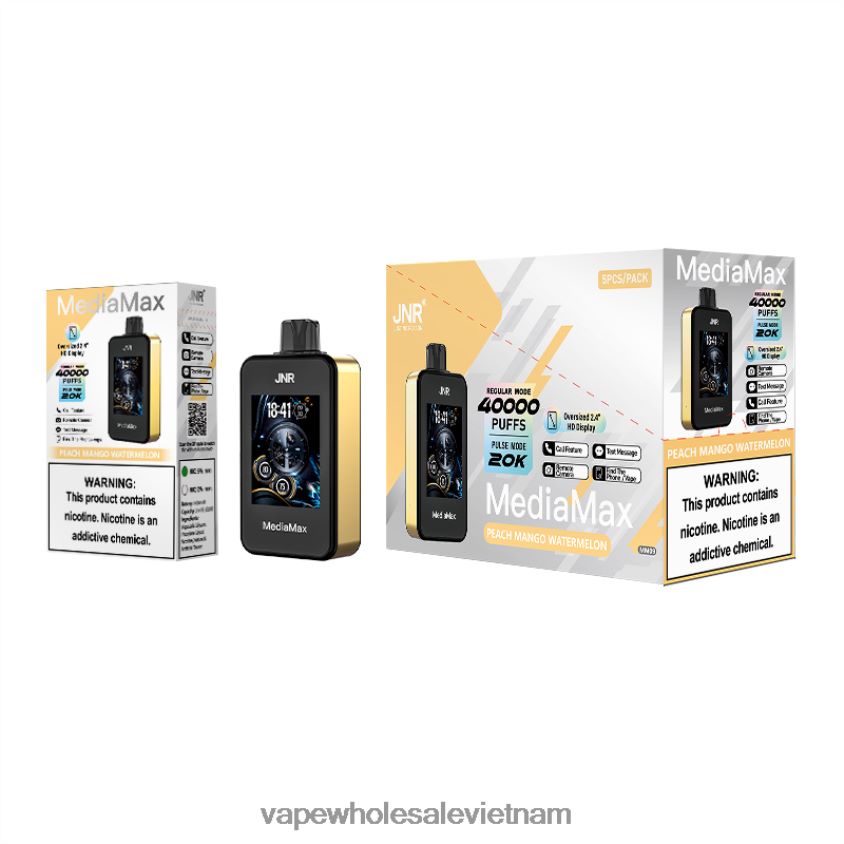 JNR MediaMax 40k phun P6DLZ615 dưa hấu xoài đào vape wholesale vietnam