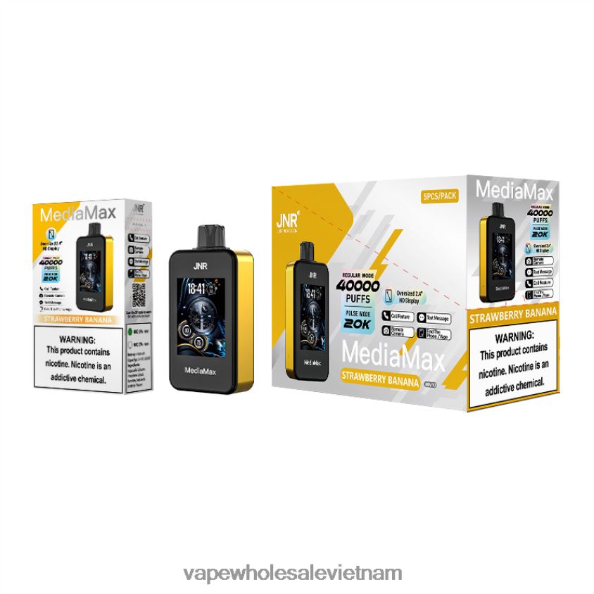 JNR MediaMax 40k phun P6DLZ616 chuối dâu vape vietnam