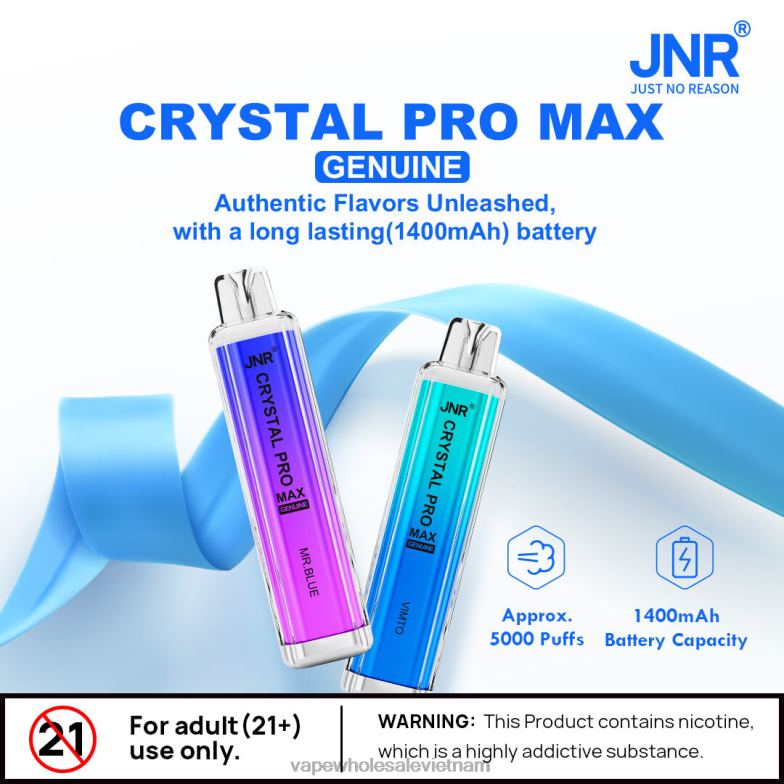 vape wholesale vietnam 0PPFD735 đào ngọt JNR CRYSTAL PRO MAX