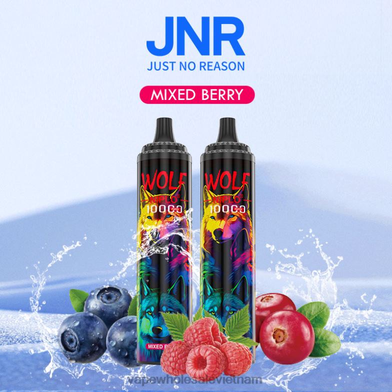 vape wholesale vietnam 0PPFD765 quả mọng hỗn hợp JNR WOLF NIPLO