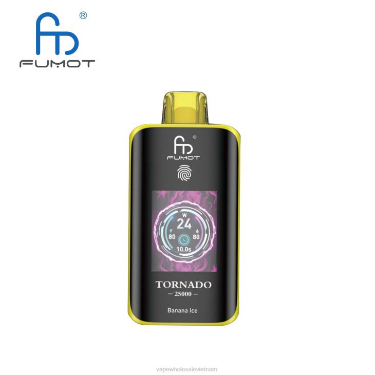 Fumot Tornado 25000 vape dùng một lần đá chuối L26H1 Vape Dùng Một Lần