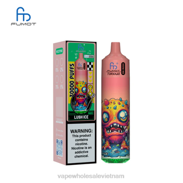 Fumot Tornado nhạc 30k băng tươi tốt LVV417 Vape Vietnam Price
