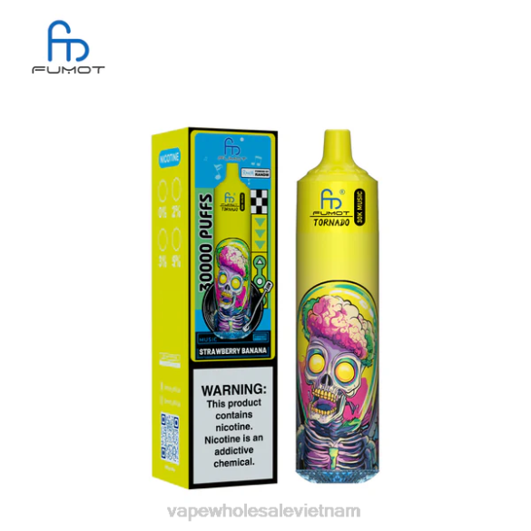 Fumot Tornado nhạc 30k chuối dâu LVV425 Vape Wholesale Vietnam