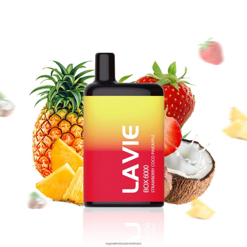Vape Wholesale Vietnam 8D8NH205 LAVIE BOX 6000 hơi thở dứa dừa dâu