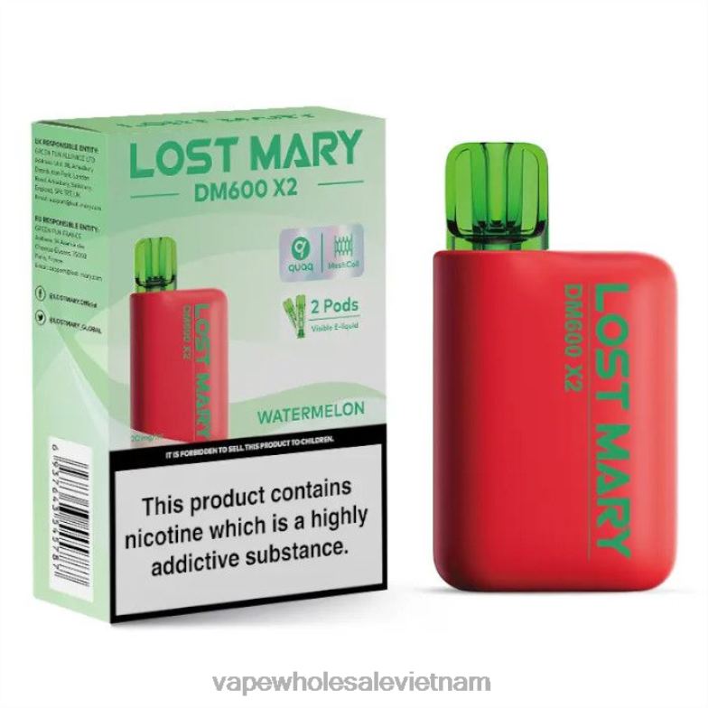 thuốc lá điện tử xlim 0PPFD482 dưa hấu LOST MARY DM600 X2