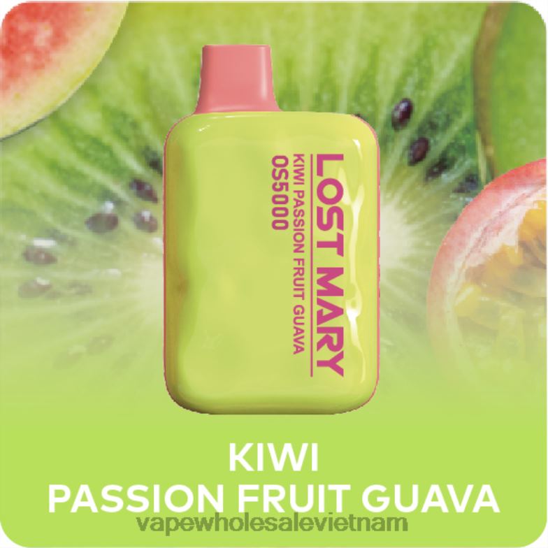 thuốc lá điện tử xlim 0PPFD492 kiwi chanh dây ổi LOST MARY OS5000