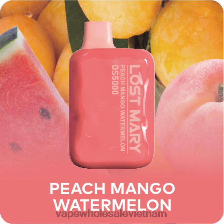 vape wholesale vietnam 0PPFD495 dưa hấu xoài đào LOST MARY OS5000
