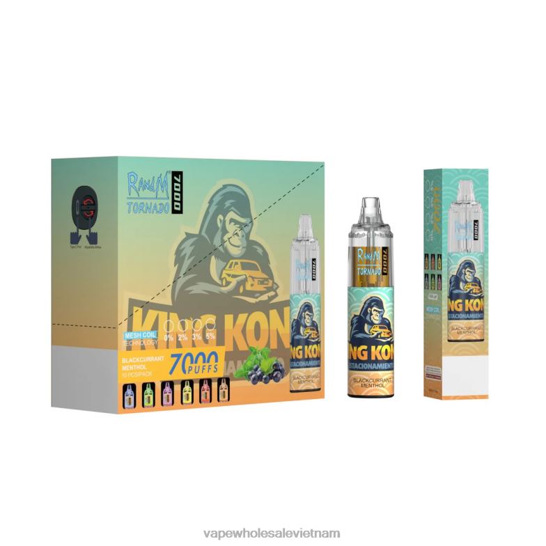 vape dùng một lần 0PPFD1 dùng một lần RandM Tornado 7000 5%