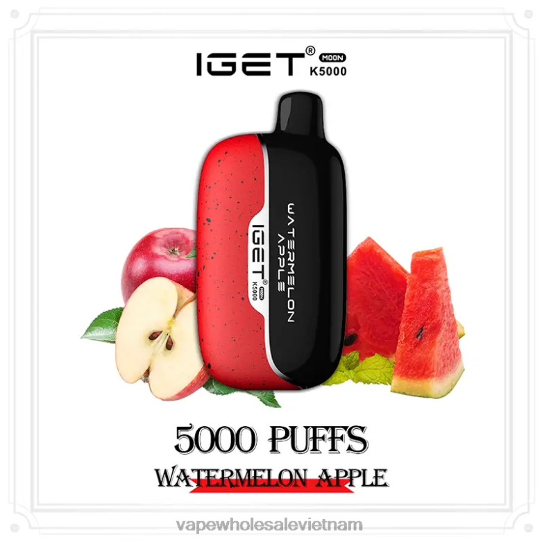 Vape Vietnam Z0RBB6 IGET Moon k5000 táo dưa hấu