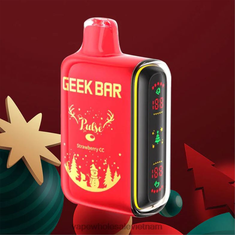 vape vietnam 0PPFD86 cc dâu tây GEEK BAR Pulse phiên bản ngày lễ 7500 hơi/15000 hơi