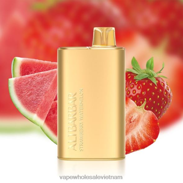 Thuốc Lá Điện Tử Tinh Dầu 2R46F13 Alibarbar Rich 8000 vape dùng một lần dưa hấu dâu