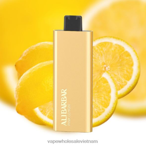 Vietnamese Vape 2R46F59 Alibarbar Pandora 7000 vape dùng một lần chanh hồng