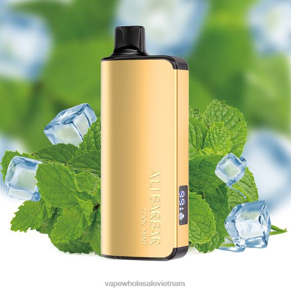 Vape Vietnam Hanoi 2R46F18 Alibarbar Ingot 9000 vape dùng một lần bạc hà mát