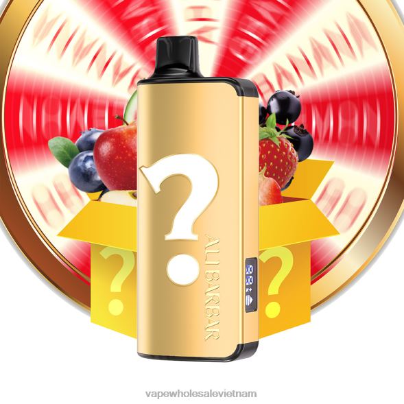 Vietnamese Vape 2R46F19 Alibarbar Ingot 9000 vape dùng một lần roulette hương vị