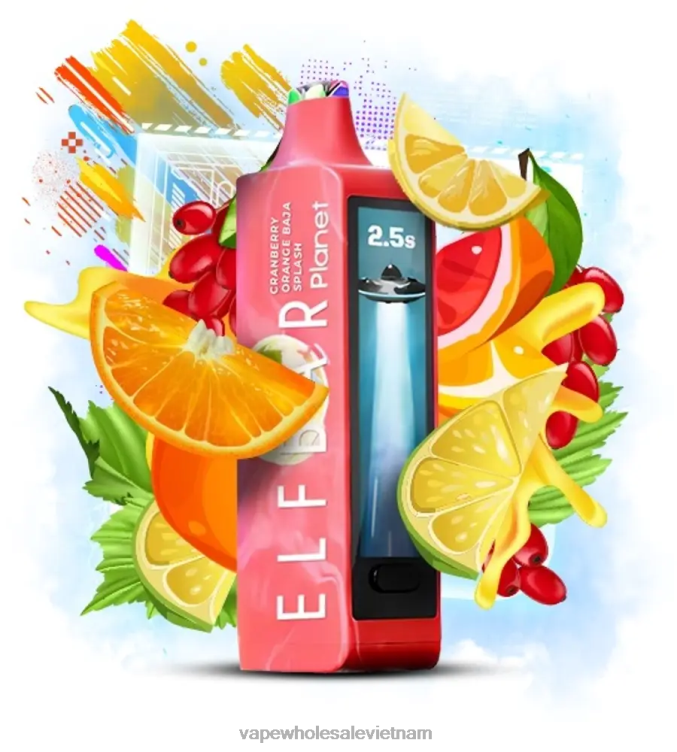 Elf Bar Planet 25000 quả nam việt quất cam baja giật gân NZ4X830 Vietnam Vape Store