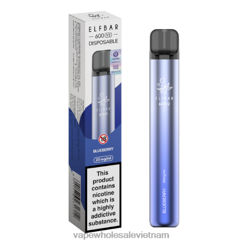 vape wholesale vietnam 0PPFD275 quả việt quất ELFBAR 600V2 20mg