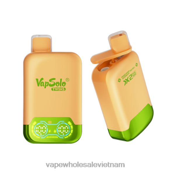 Thuốc La Điện Tử Pod 2R46F124 Vapsolo TWINS vape dùng một lần cam xoài dưa hấu & bò đỏ