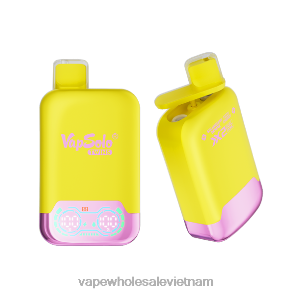 Vape Vietnam 2R46F126 Vapsolo TWINS vape dùng một lần chuối dâu và anh đào có ga