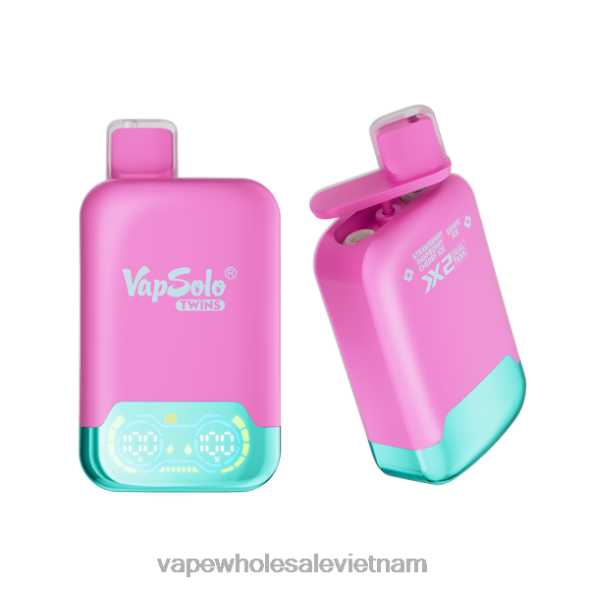 Vape Vietnam Price 2R46F127 Vapsolo TWINS vape dùng một lần dâu mâm xôi đá anh đào & đá nho